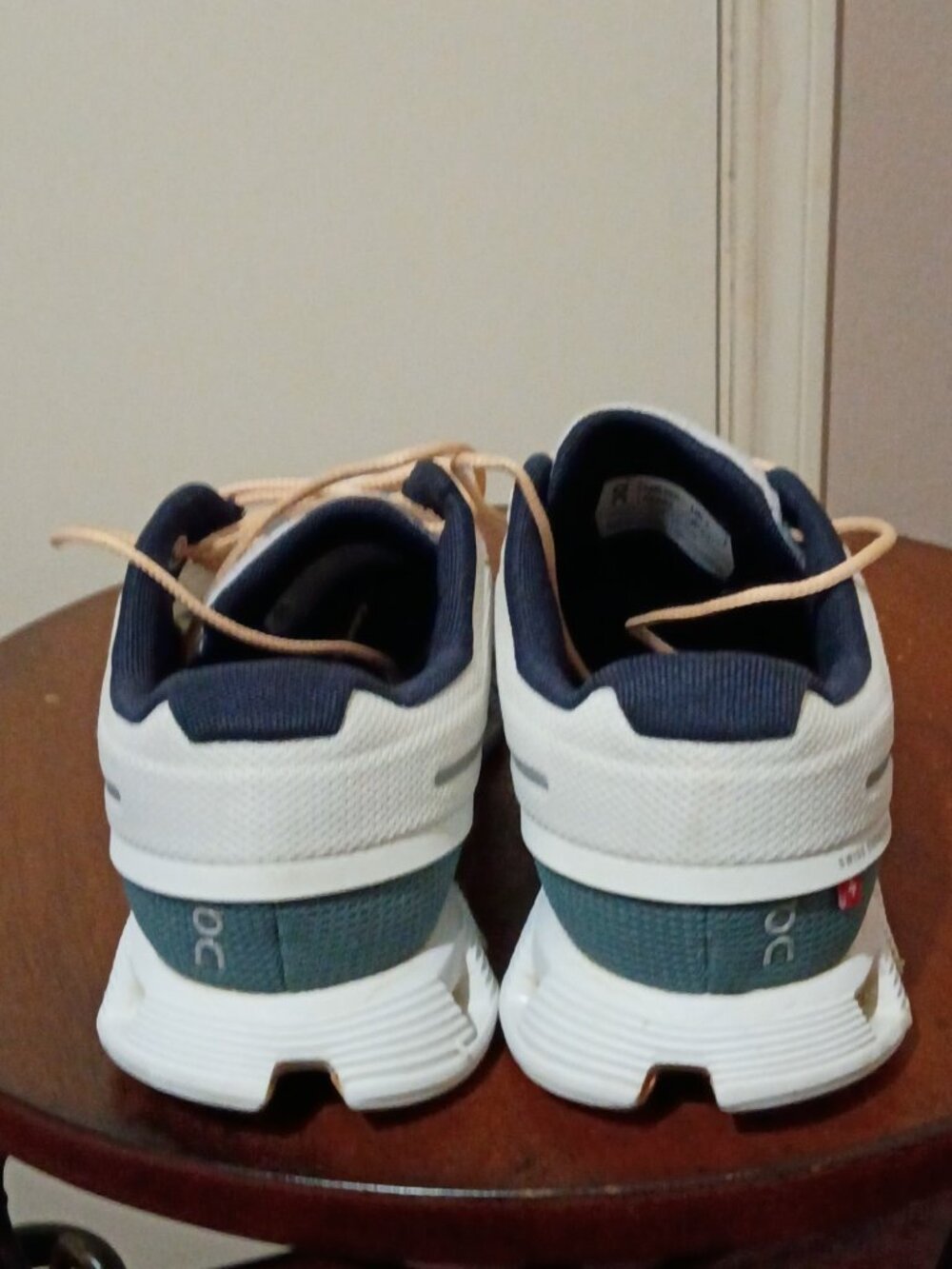 On Running Cloud 5 Push 69.98856 Womens W6 Athletic Shoes White Cobble Sneakers - Picture 9 of 14